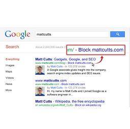Personal Blocklist by Google
